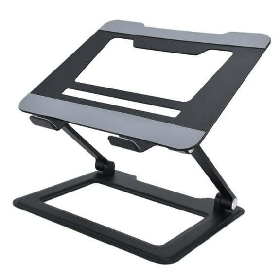 Laptop Stand Adjustable Foldable Desktop Notebook Computer Riser for Home Office Conference Room Black