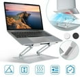 thumbnail image 1 of Laptop Stand Aluminum Angle Adjustable Computer Holder Riser Heat Vent Notebook Elevator For 10in-17in MacBook Pro 13/15, 1 of 5