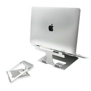 Laptop Stand, CoastaCloud Ergonomic Aluminum Laptop Holder, Adjustable Riser, Compatible with MacBook Air/Pro, Dell, HP, Lenovo All Laptops, Sliver