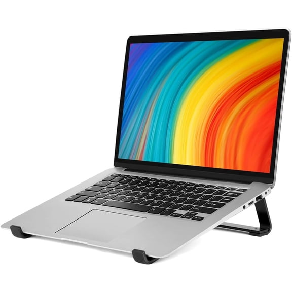 Laptop Stand for Desk - Stand,Laptop Riser, Cooling Laptop Holder, Compatible with MacBook Air Pro////Alienware and 13-17 inches Laptops, Blue-Black