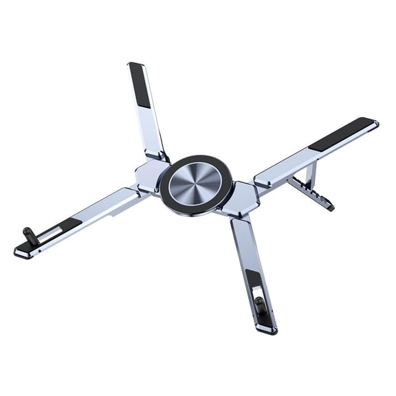 Laptop Stand For Desk,Foldable Aluminum Alloy Magnetic Computer Riser, Compatible 6-Level Adjustable Ergonomic with