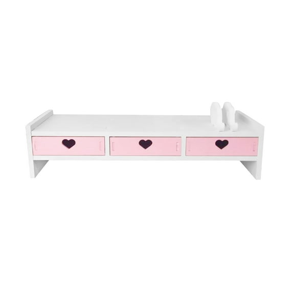 Laptop Stand,Laptop Stand Computer Stand Printer PC stand,Computer Monitor Stand Riser Desk Stand Holder,Computer Monitor Riser Holder Laptop Riser,Table Storage Stand desk White 3 Drawer