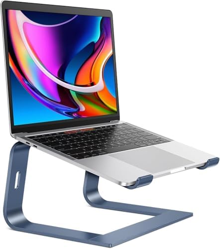 Laptop Stand for Desk, Detachable Laptop Riser, Aluminum Laptop Holder, Compatible with MacBook Air/Pro, Dell, HP, and All Laptops (11-16 inch), Grey