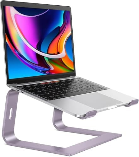 Laptop Stand for Desk, Detachable Laptop Riser, Aluminum Laptop Holder, Compatible with MacBook Air/Pro, Dell, HP, and All Laptops (11-16 inch), Grey
