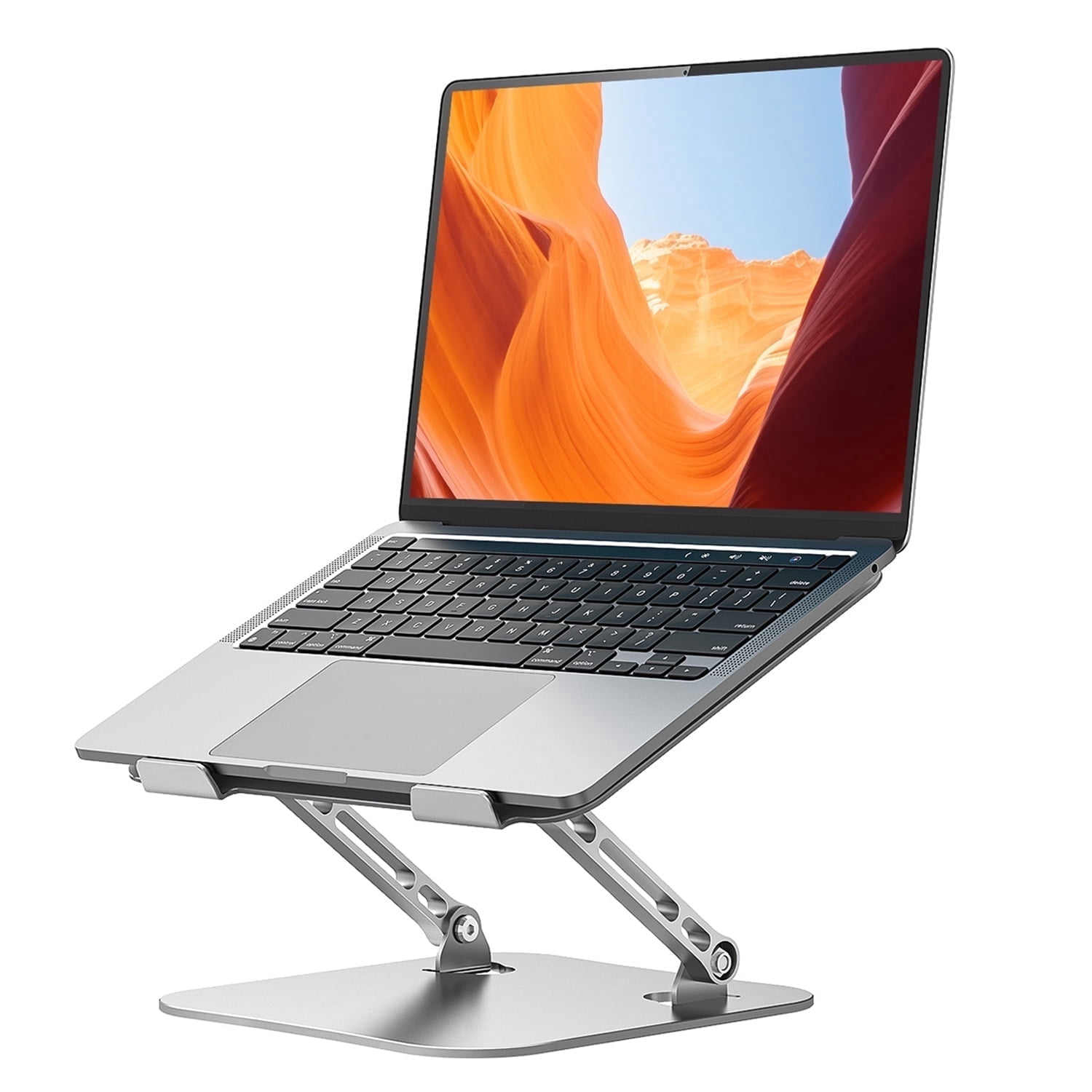 Laptop Stand for Desk, KEXIN Aluminum Adjustable Stand of Laptop for Mac / HP / Dell / Samsung, 10-16 inches Foldable Computer Holder,Silver