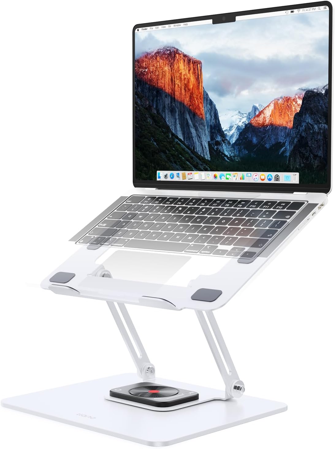 360° Rotating Adjustable Laptop Stand – Foldable Metal Riser For Desks (Up To 44 Lbs)