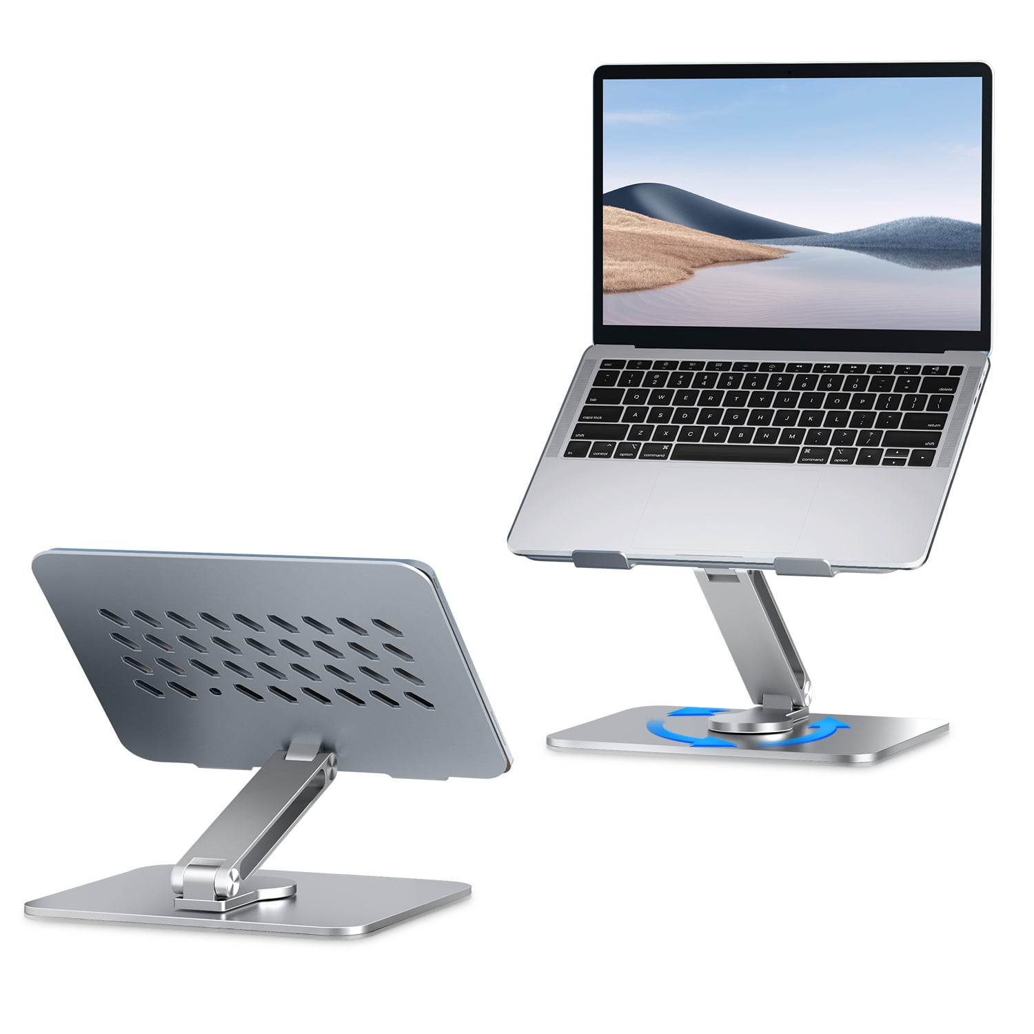 Laptop Stand，with Rotate Base Adjustable Portable Stable Laptop Holder