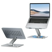 Laptop Stand for Desk Adjustable Portable Stable Laptop Holde Notebook Compatible with MacBook Air/Pro for Dell, for HP, for ASUS Vertical Stand, Laptops from 10-17in Silver