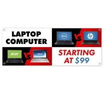 Laptop Starting at $99 13 oz Banner | Non-Fabric | Heavy-Duty Vinyl Single-Sided With Metal Grommets