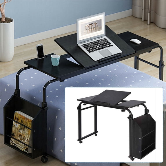 Laptop Table Laptop Stand for Couch Adjustable Height Over Bed Table Rolling Table Desk