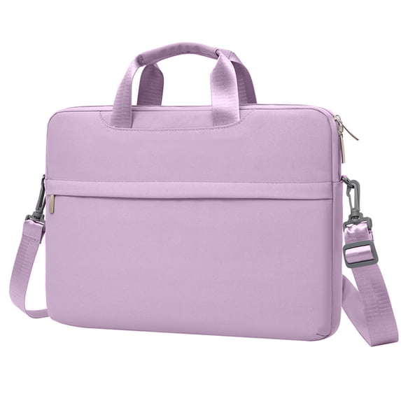 Laptop Tablet Messenger Bag,Water Resistant Shoulder Bag,Reinforced Shockproof Interior,Adjustable Padded Strap,Smooth Double Zippers,Back Trolley Strap,Business Travel Office Computer Bag