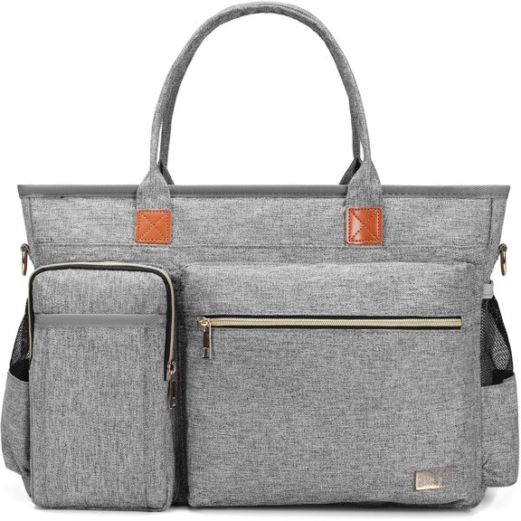 Laptop Tote Bag, Middle Size Computer Messenger Teacher Bag with 15.6'' Padded Laptop Sleeve | Middle Size, 15.6'', Padded Laptop Sleeve, Middle Size, 15.6'', Padded Laptop Sleeve