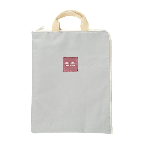 Laptop Tote Bag for Women,Multilayer Zipper File Bags,15 Inch Heavy Duty Canvas Computer Bags,Laptop Bag,Multifunctional Briefcase for Business Office and Work(13.8x10.6")(Grey1)