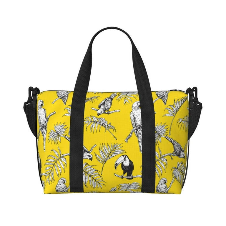 Laptop Tote Bag for Women Work Sketch Cute Parrot Toucan Gym Bag