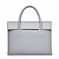 thumbnail image 1 of Laptop Tote Bag for Women 14 Inch Waterproof Leather Computer Bags Women Business Office Work Bag Briefcase Grey D, 1 of 1