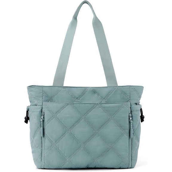 Laptop Tote Bag for Women Work, Travel Tote Bags Nurse Puffer Quilted Handbags, Lightweight  Beach Purse