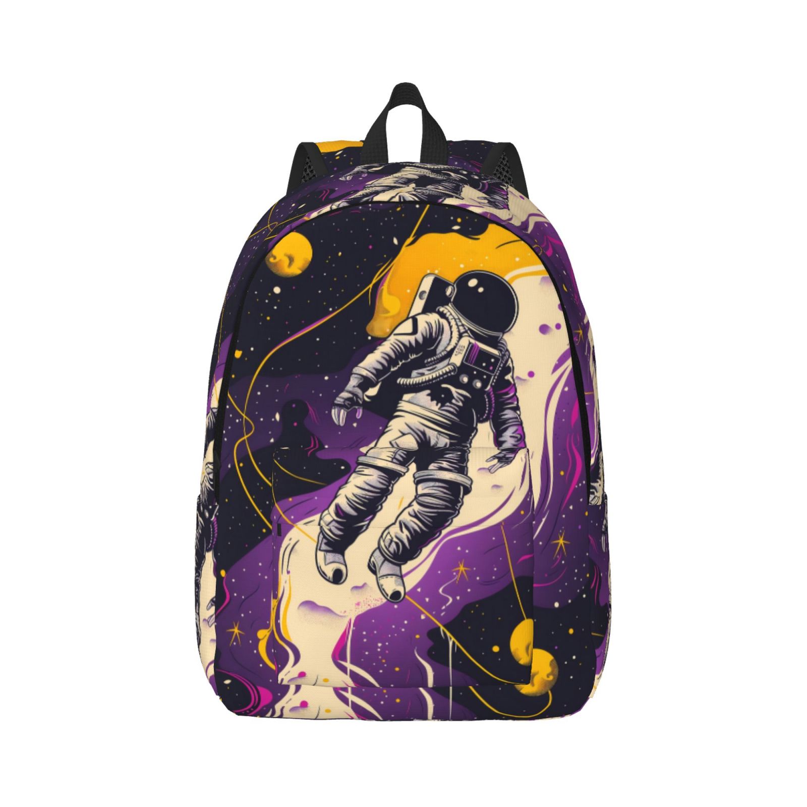 Laptop Travel Backpack Astronaut Floating purple Space Lightweight ...