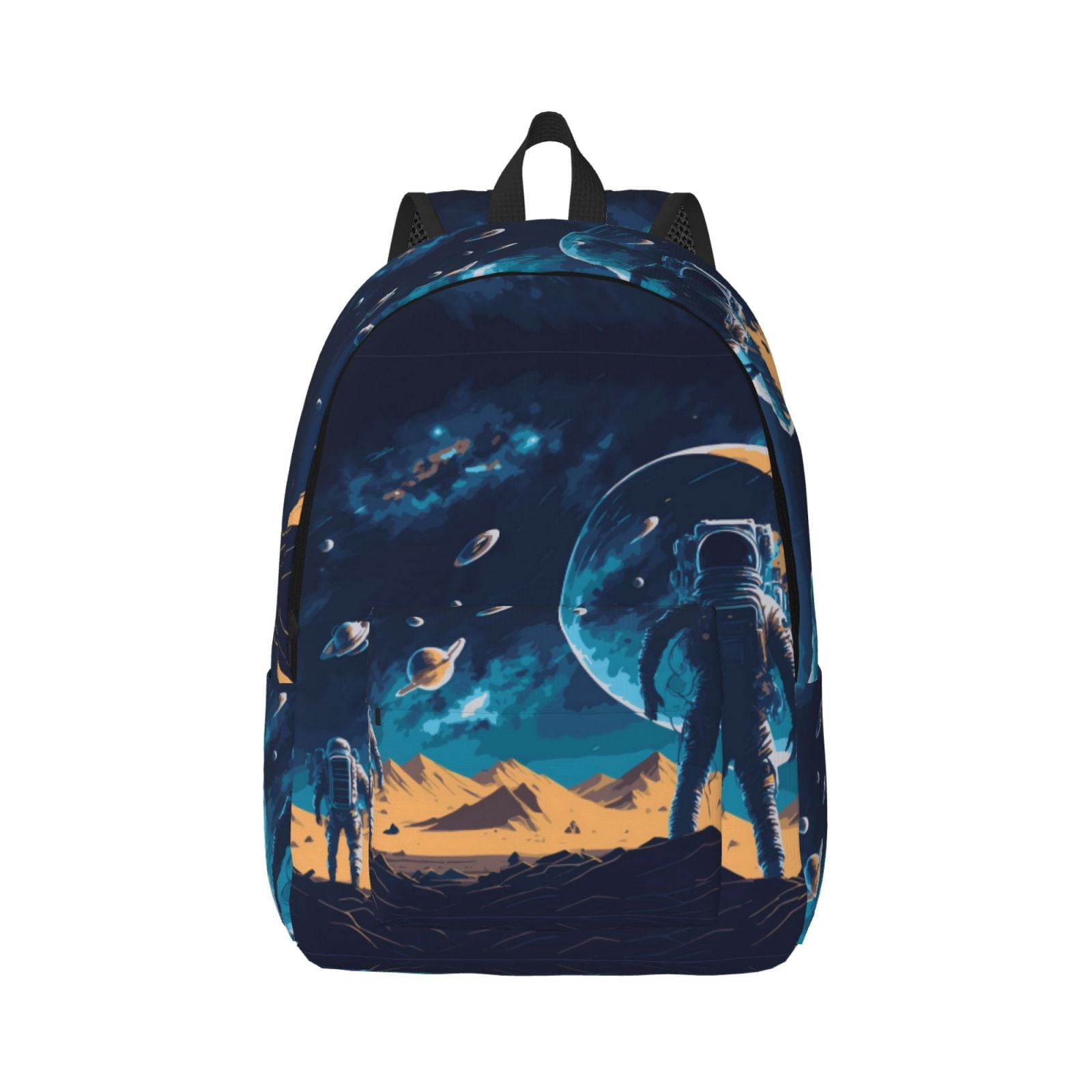 Laptop Travel Backpack Astronaut In A Space Suit On The Planet ...