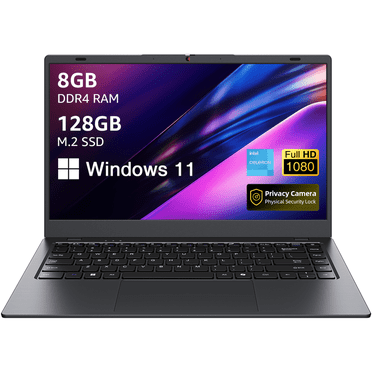 Laptop Tulasi 14" Windows 11 PC Intel N5095 4C4T 8GB+128GB, Notebook Grey