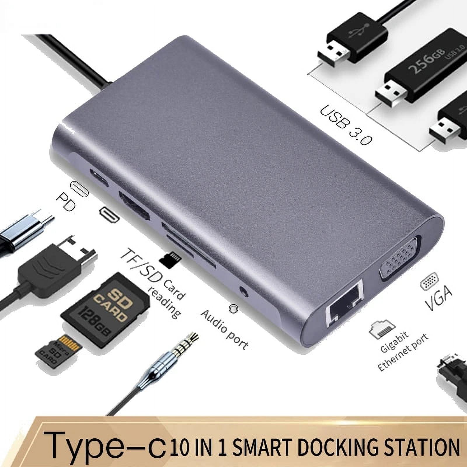 Laptop USB C Docking Station 8 in 1 Type C Dock Station for MacBook Pro