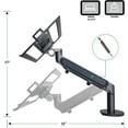 thumbnail image 1 of Laptop arm Mount for Desk, Single Gas Spring Laptop Arm Desk Stand/Holder,Extra Laptop Tray Fits 12-17" Laptops/Notebook, 1 of 3