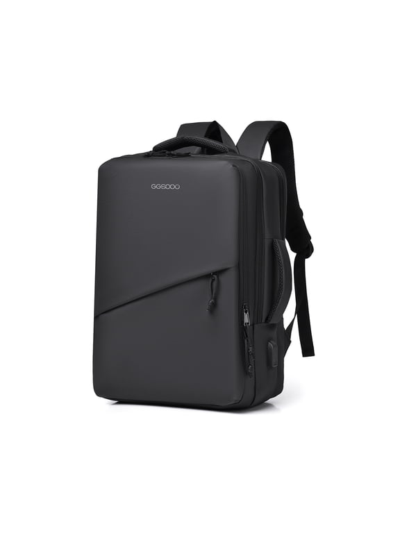 Laptop Backpack, Fits up to 17.3 inch Laptop, Water Resistant Business Travel Bag with USB Port, Wet‑Dry Separation & Compression Straps