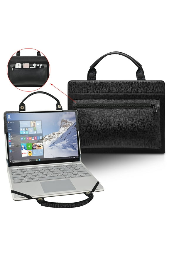 Laptop case cover for 14 "HP Chromebook Plus X360 14c-cdxxxx 14c-cd0097nr laptop portable bag sleeve with bag handle, Black