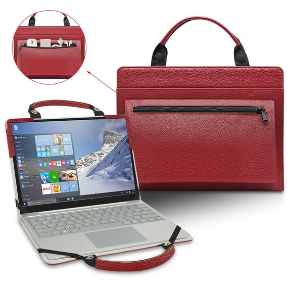 Laptop case cover for 15.6 "MSI stealth 15 A13VF-012US laptop portable bag sleeve with bag handle, Red
