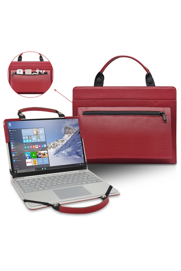 Laptop case cover for 16 "LG Gram Style 16 16z90rs laptop portable bag sleeve with bag handle, Red