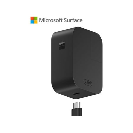 Microsoft - Surface 45W USB-C Wall Charger - Black