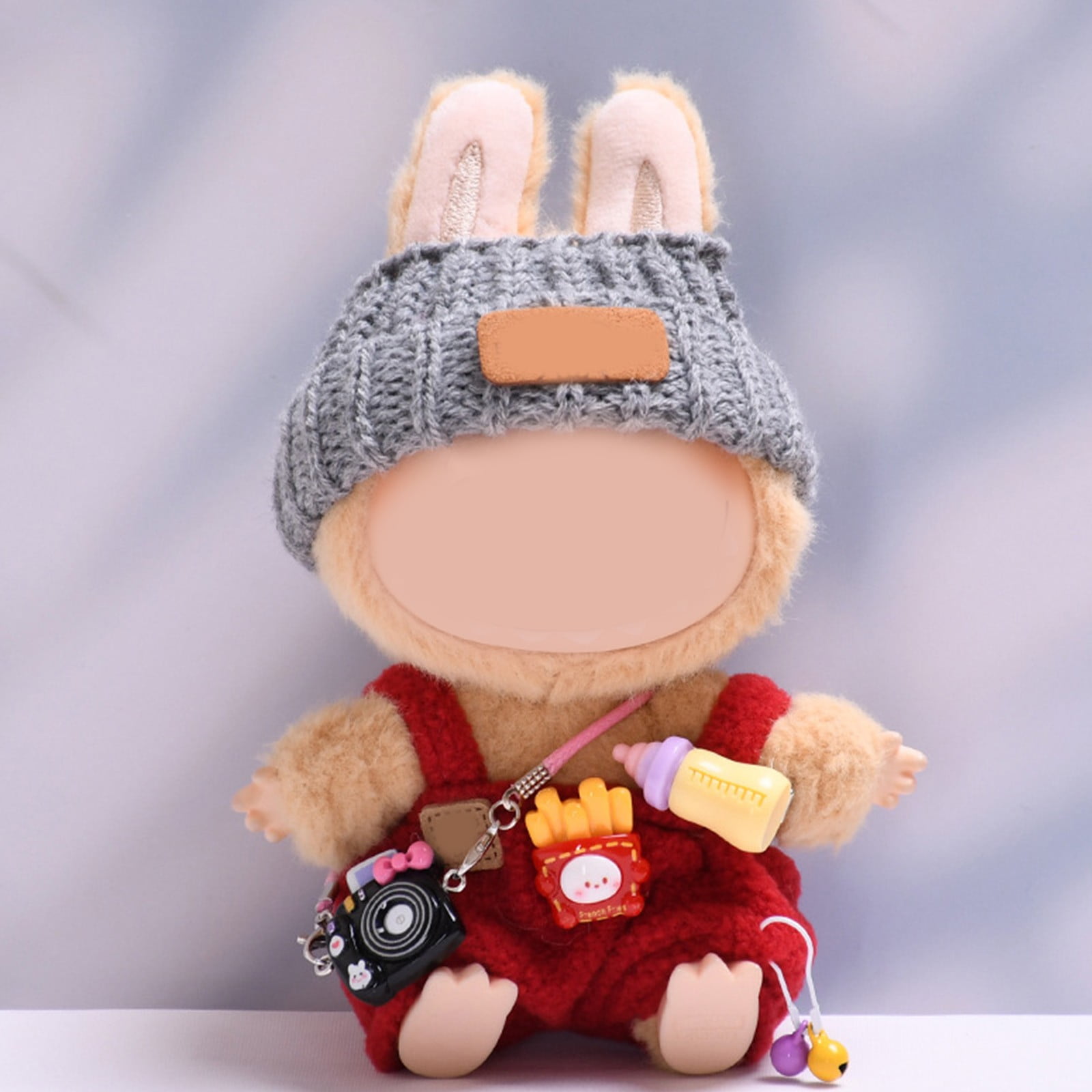 Lapupu Puppen Kleidung Set - Outfit Für 17cm Plüschpuppen, Overall Mit Mütze Und Brille