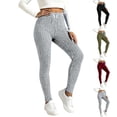 thumbnail image 1 of Laqbezok Women's High Waisted Ribbed Knit Leggings, Stretchy Cable Knit Thermal Sweater Pants, Soft Slim Fit Loungework Trousers with Butterfly Detail, 1 of 7