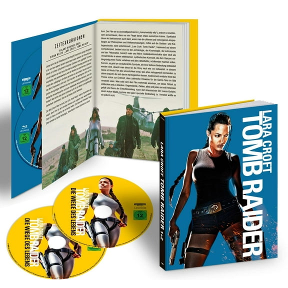 Lara Croft: Tomb Raider 1+2 Lim. Mediabook UHD-Box: 4K Ultra HD Blu-ray + Blu-ray (4K Ultra HD)