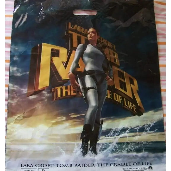 Lara Croft Tomb Raider Cradle of Life Movie 2003 SDCC promo Bag Angelina Jolie