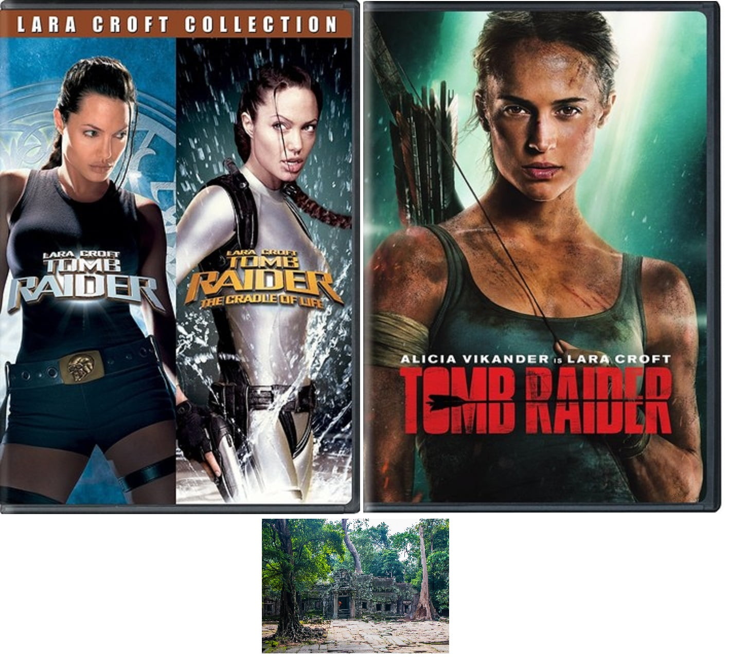 Kit 2 Dvds Lara Croft Tomb Raider - Angelina Jolie *lacrados