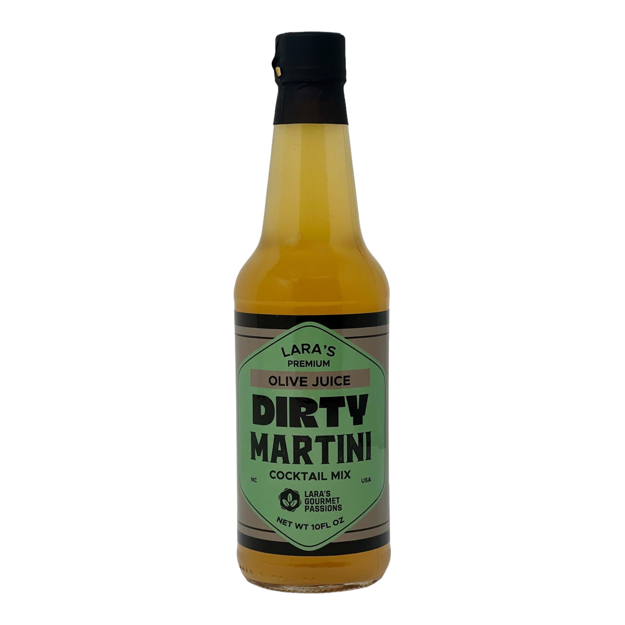 Lara's Premium Olive Juice Dirty Martini Cocktail Mix, Small Batch