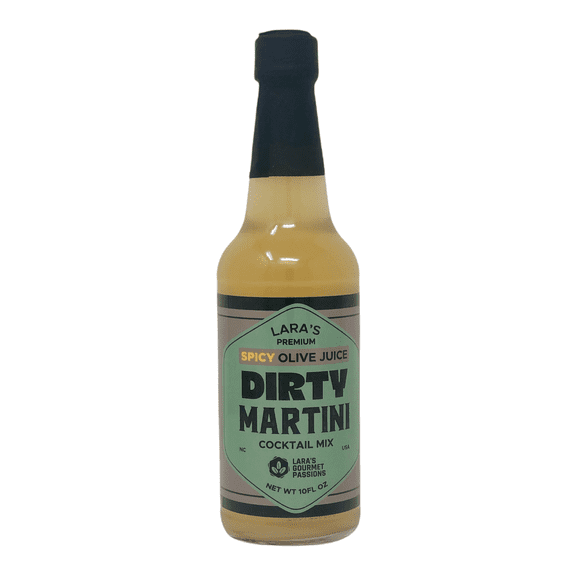 Lara's Premium Spicy Olive Juice Dirty Martini Cocktail Mix with Habanero Brine