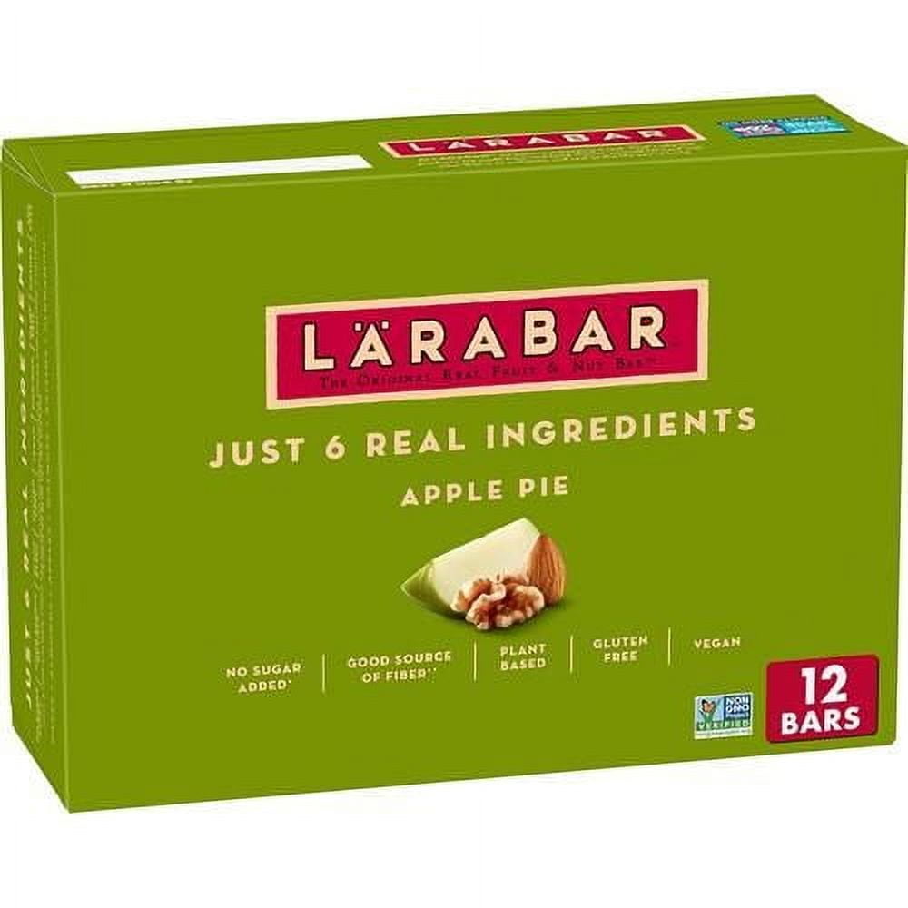 Larabar Apple Pie, Gluten Free Vegan Fruit & Nut Bars, 1.6 Oz Bars, 12 Ct - Pack of 2