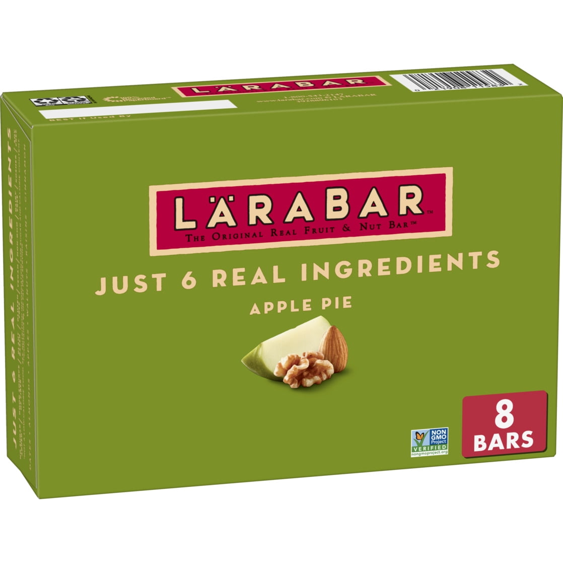 Larabar Apple Pie, Gluten Free Vegan Fruit & Nut Bars, 1.6 oz bars, 8 ct