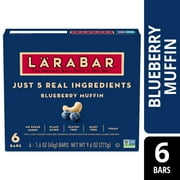 Larabar Blueberry Muffin Fruit and Nut Bars, Gluten Free and Vegan, 9.6 oz, 6 Ct