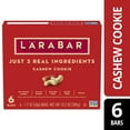 thumbnail image 1 of Larabar Cashew Cookie, Fruit and Nut Bars, Gluten Free and Vegan, 10.2 oz, 6 Count, 1 of 11