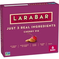 Larabar Cherry Pie, Gluten Free Vegan Fruit & Nut Bars, 1.7 oz bars, 6 Ct