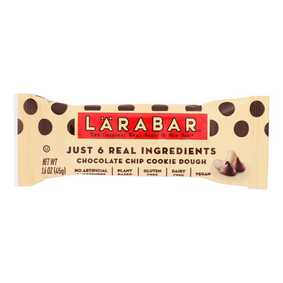 Larabar Chocolate Chip Cookie Dough Bar 1.6 oz (Pack Of 16)