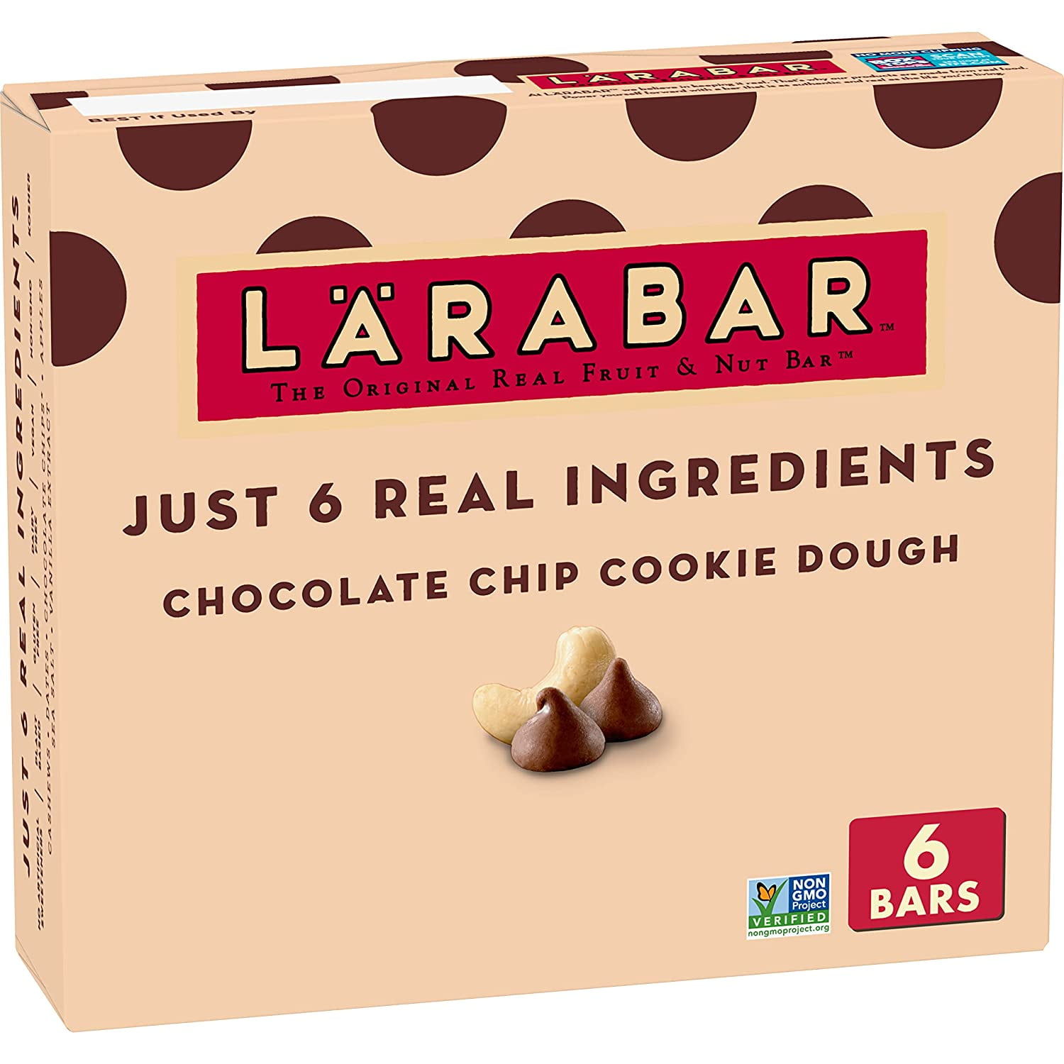 Larabar Chocolate Chip Cookie Dough, Gluten Free Vegan Fruit Nut Bars