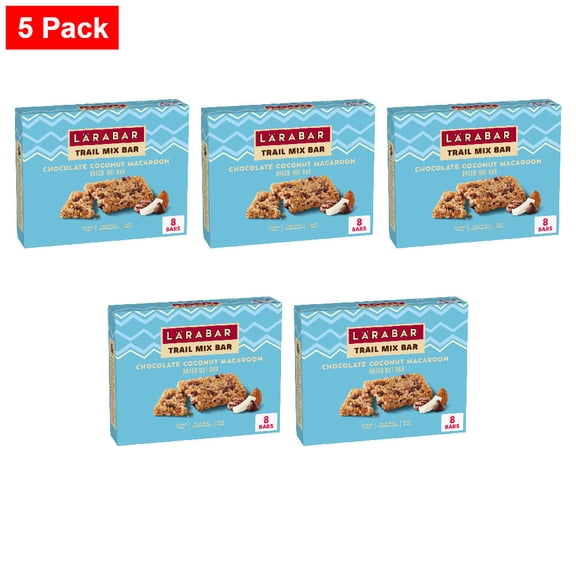 Larabar Chocolate Coconut Macaroon Trail Mix Baked Nut Bars 8 ct / 1.06 oz - 5 Pack