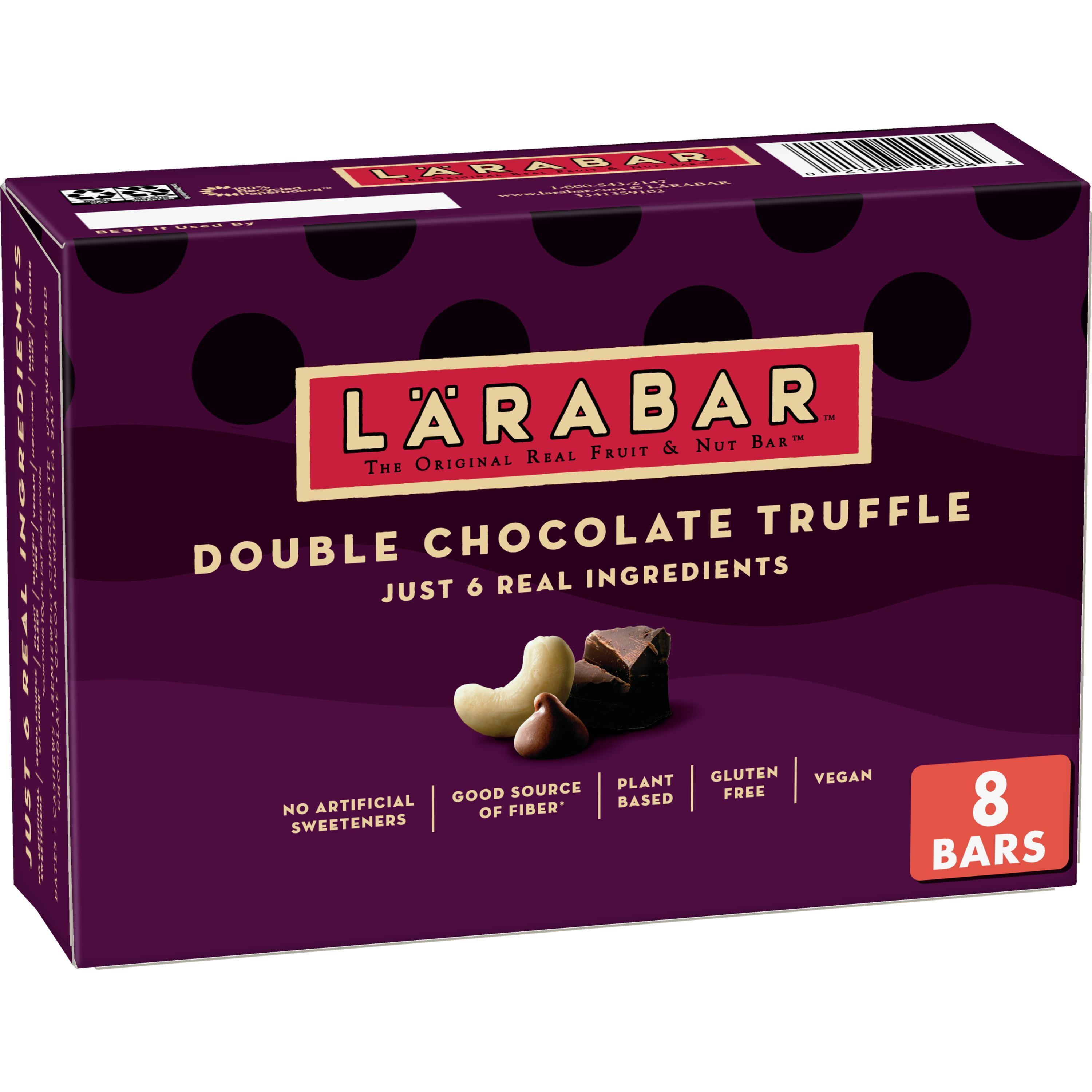 Larabar Double Chocolate Truffle, Gluten Free Vegan Fruit & Nut Bars, 8 ct