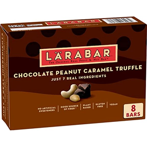 Larabar Fruit And Nut Bar, Chocolate Peanut Caramel Truffle, 12.8 Oz, 8 Count