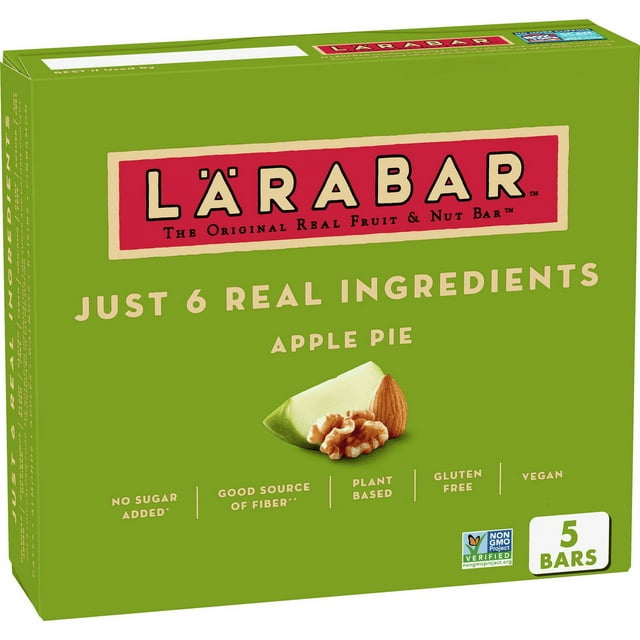 Larabar, Gluten Free Bar, Apple Pie, Vegan (5 Bars)
