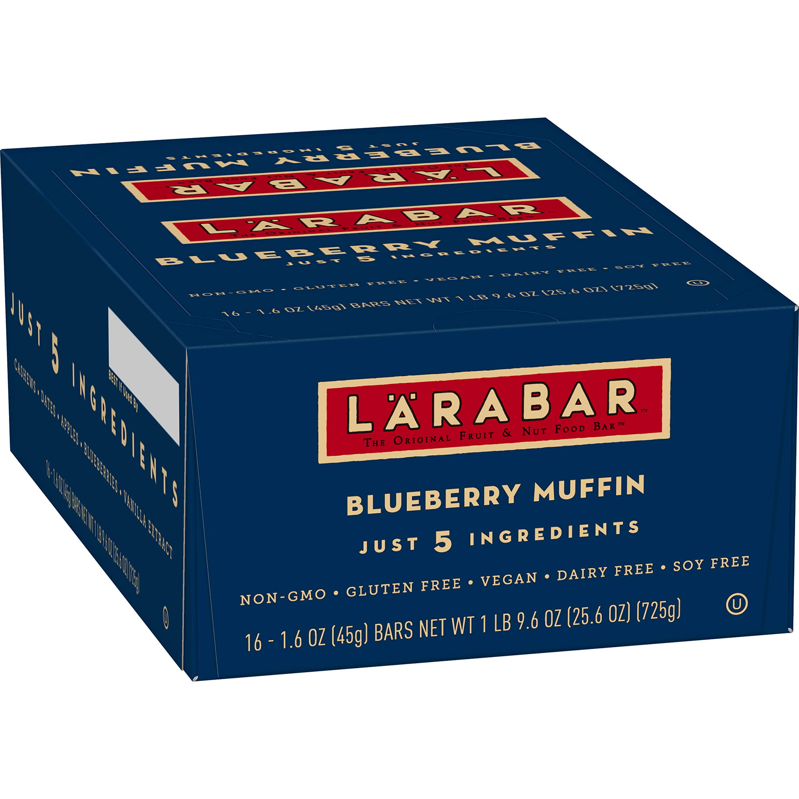 Larabar Gluten Free Bar, Blueberry Muffin, 16 count