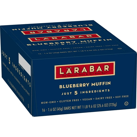 Larabar Gluten Free Bar, Blueberry Muffin, 16 count